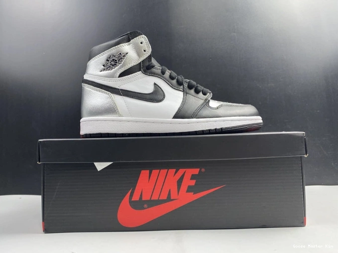 JORDAN SILVER HIGH WMNS 1 TOE AIR CD0461-001 OG 0714